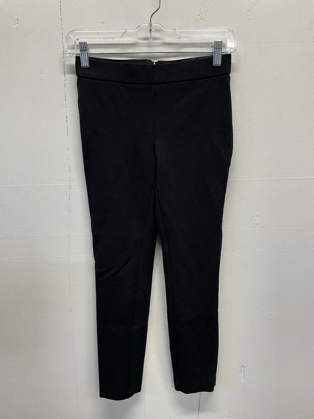 J. Crew Women's Pixie Black Pants Size Petite Small, Zipper Closure in Back